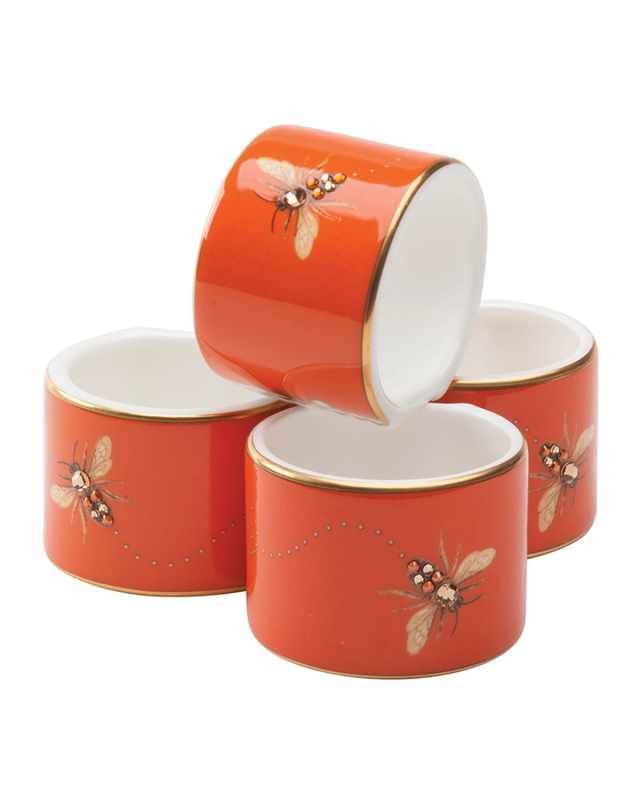 My Honeybee Napkin Rings, Set of 4