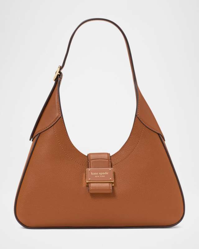 nouveau pebbled leather shoulder bag