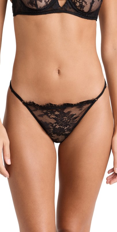 Kiki De Montparnasse Jolie Thong Black