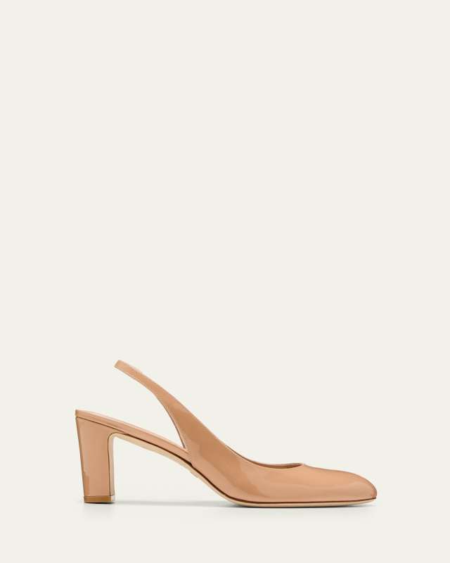 Vida Patent Slingback Pumps