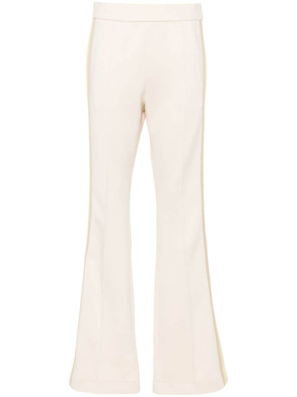 striped high-waist track trousers