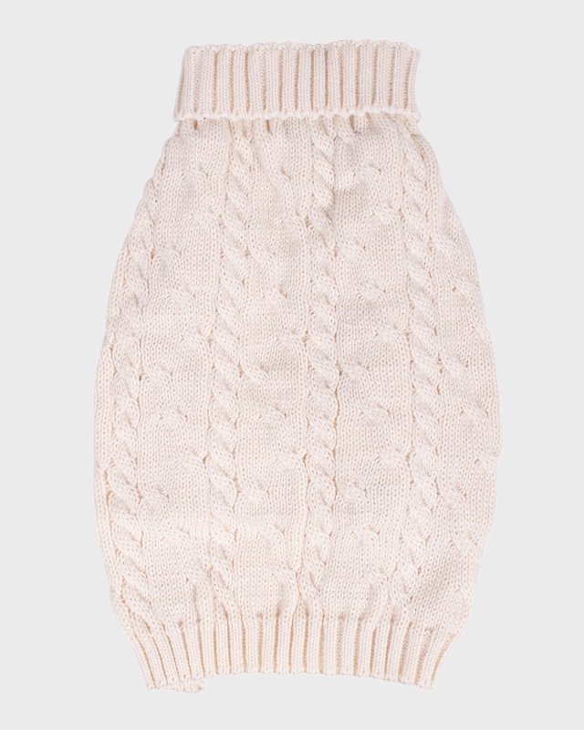 Cable-Knit Pet Sweater, Siz