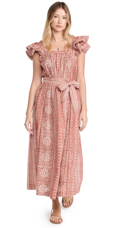 Cleobella Ingrid Ankle Dress Tomar Print
