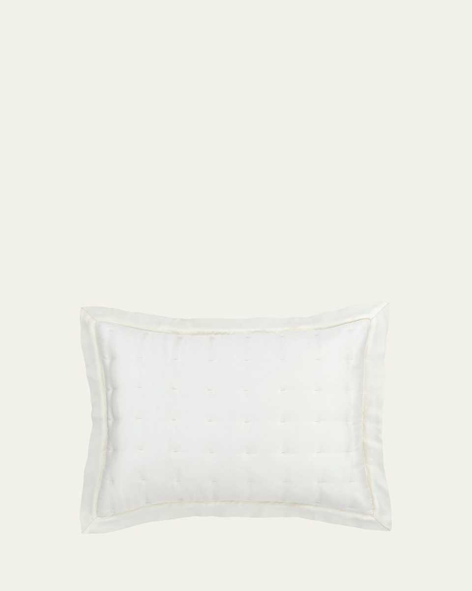 Puff Tencel Standard Sham, Ivory