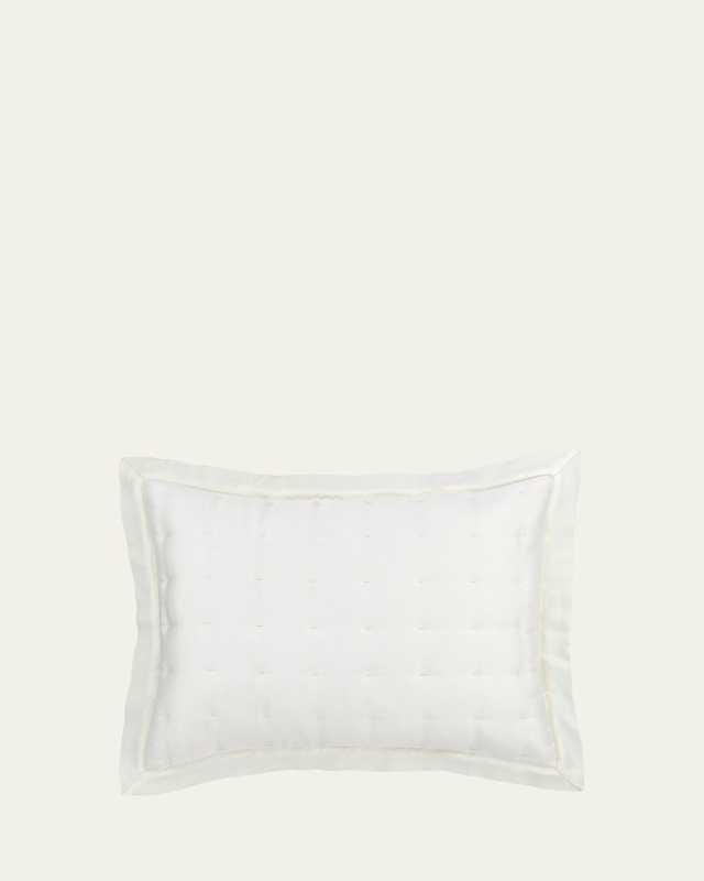Puff Tencel Standard Sham, Ivory