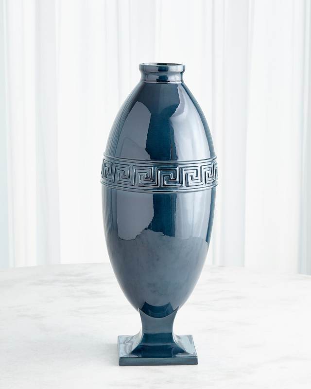 Greek Key Vase - Large