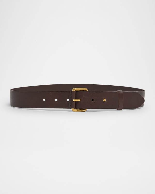 Motorcycle Calf Leather Belt