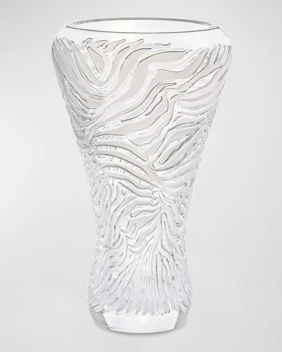 Zebra Crystal Vase