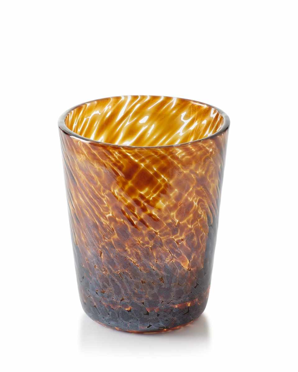 Vanessa Tortoise Double Old-Fashioned Glass