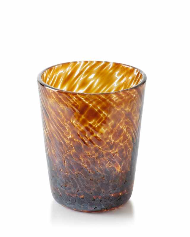 Vanessa Tortoise Double Old-Fashioned Glass