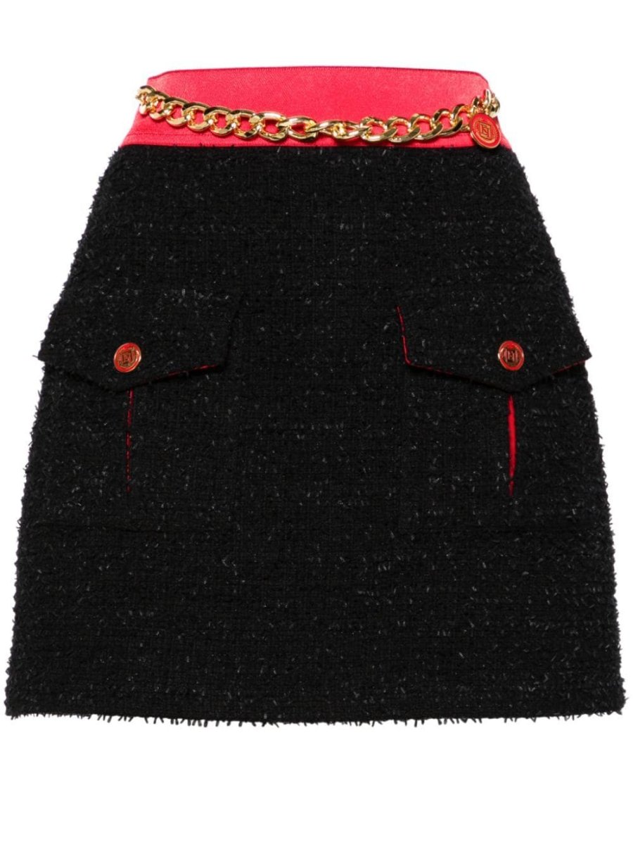 tweed mini skirt