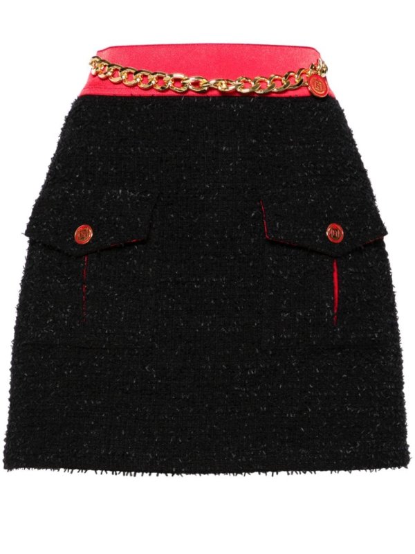 tweed mini skirt