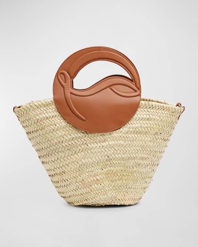 Biloumoon Basket in Woven Straw