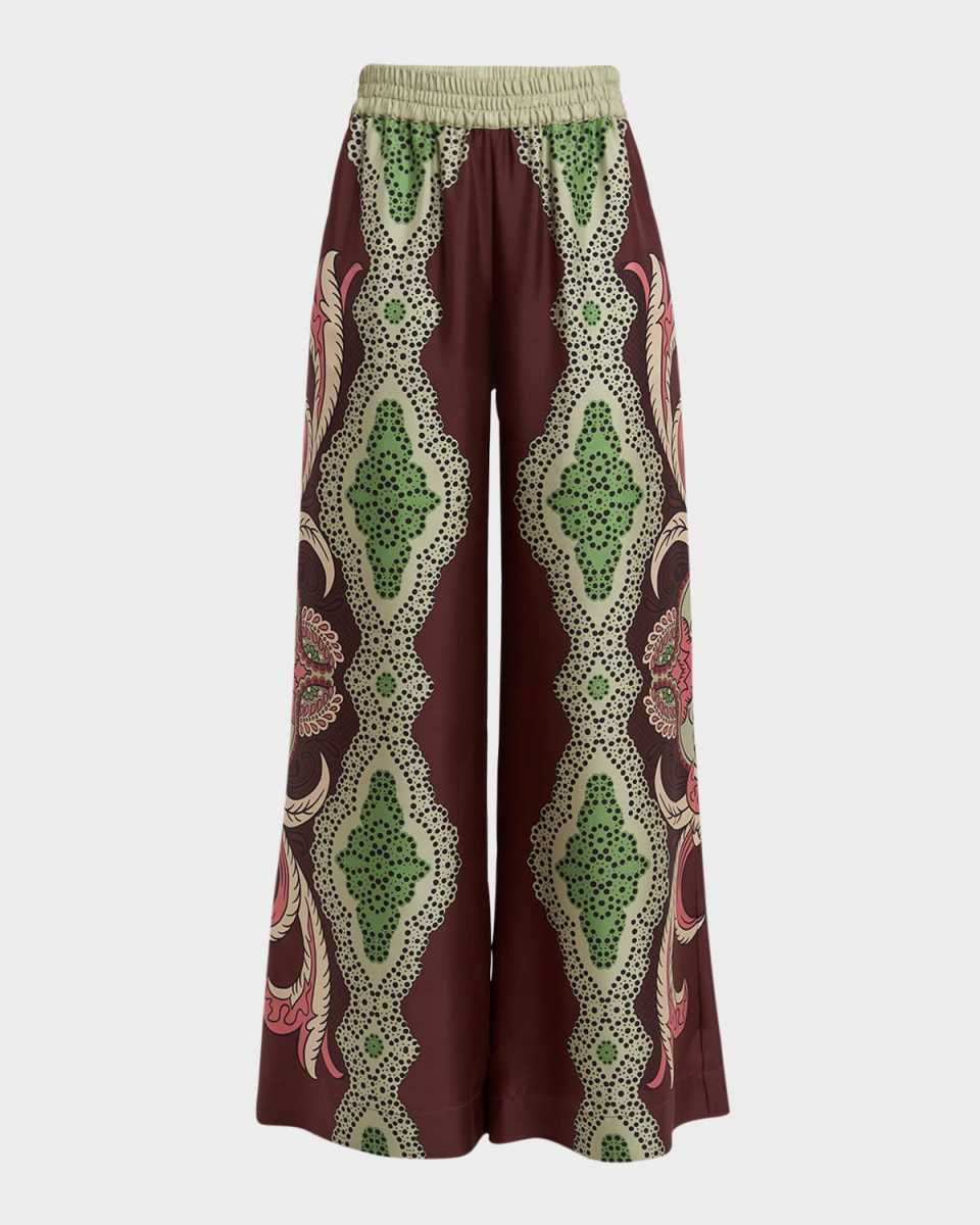Wide-Leg Pull-On Palazzo Pants