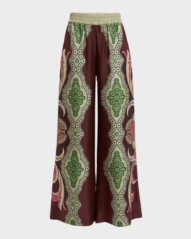 Wide-Leg Pull-On Palazzo Pants