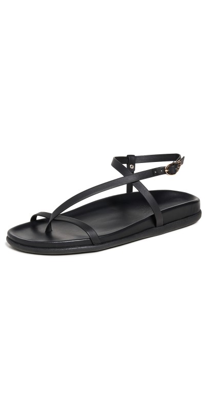 Ancient Greek Sandals Aimilia Sandals Black