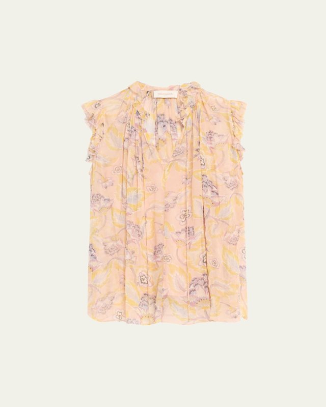 Illustration Frilled Tank Top