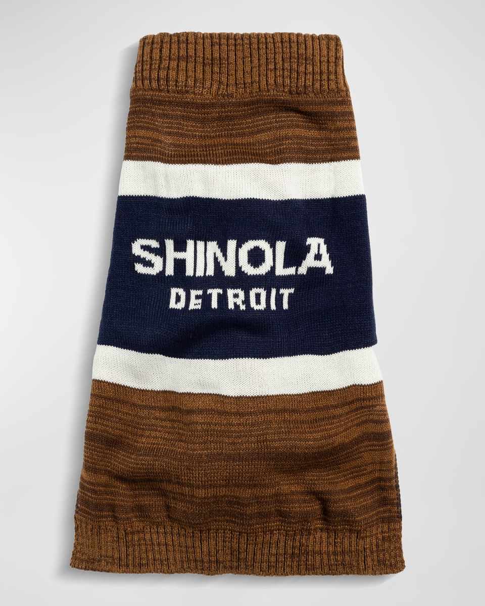 Logo Striped Pet Sweater, Siz