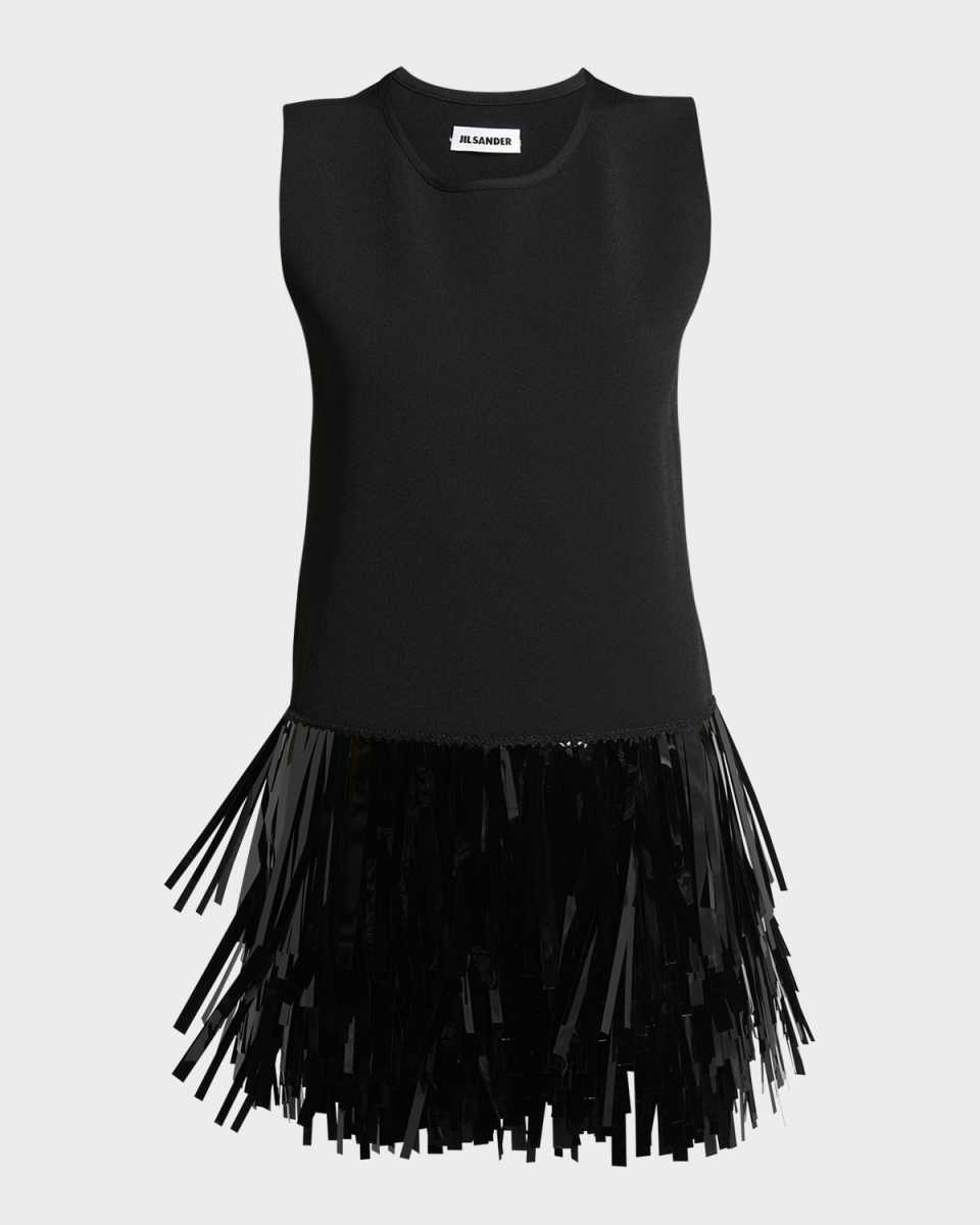 Sequined Hem Sleeveless Mini Dress