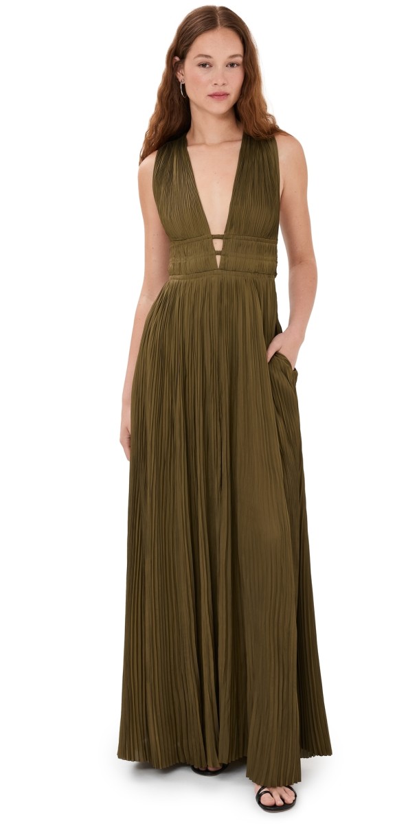 Ulla Johnson Veda Gown Olive