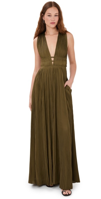 Ulla Johnson Veda Gown Olive