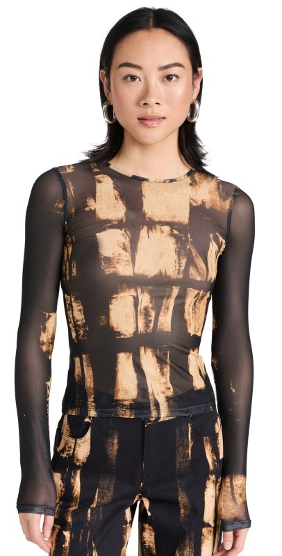 Miaou Long Sleeve Tee Treading Brown