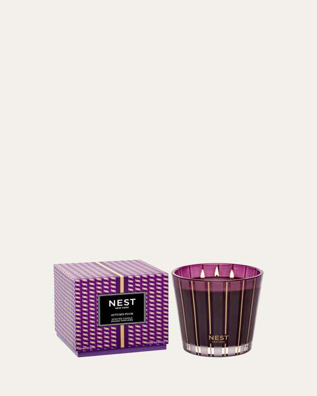 21.2 oz. Autumn Plum 3-Wick Candle