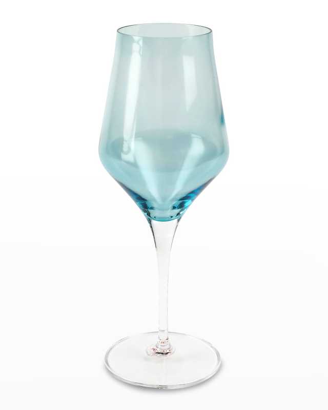Contessa Teal Water Glass