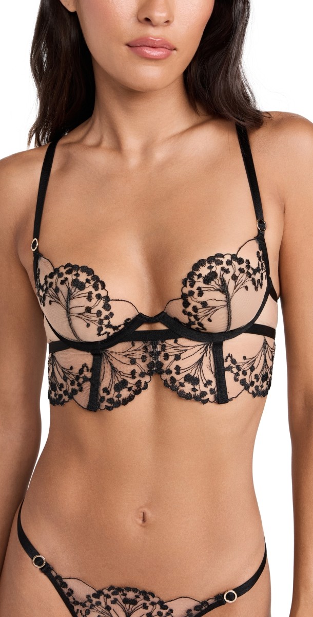 Bluebella Marisa Wired Bra Black/Sheer