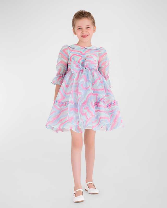 Girl's Dreamy Organza Dress, Size 3T-10