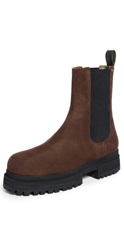Maria Luca Acacia Carry Over Chelsea Boots Dark Brown