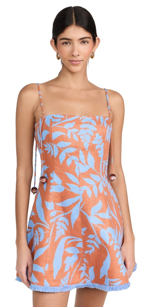 Alexis Christy Dress Blue Leaf