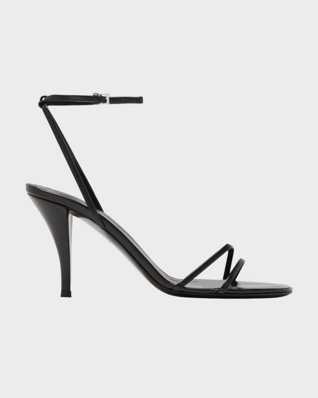 Cleo Leather Stiletto Sandals