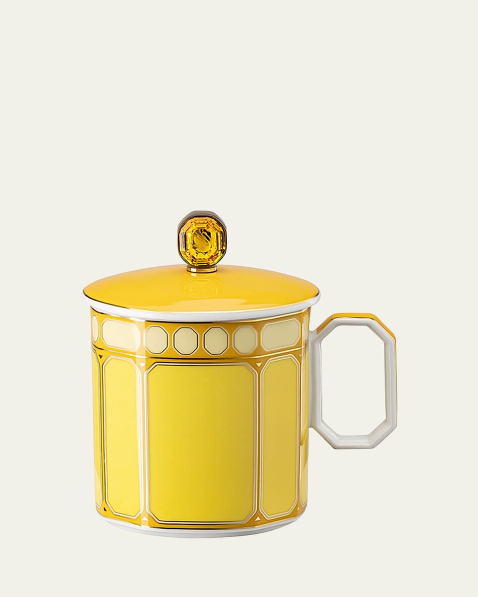 Signum Mug with Lid, Jonquil Yellow