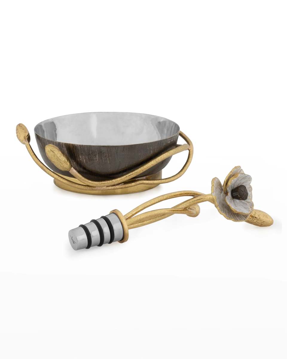 Anemone Wine Coaster & Stopper Set