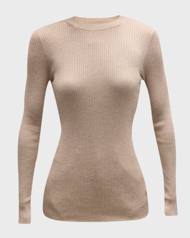 Ribbed Cashmere Top