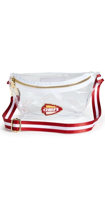 Stoney Clover Lane Kansas City Chiefs Clear Fanny Pack Red/Whit