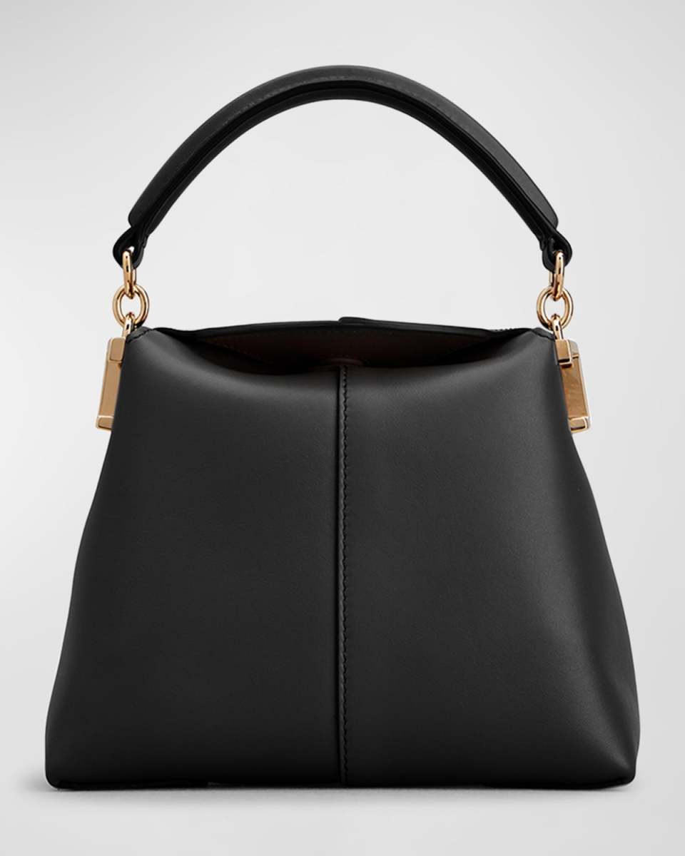 Micro Leather Top-Handle Bag
