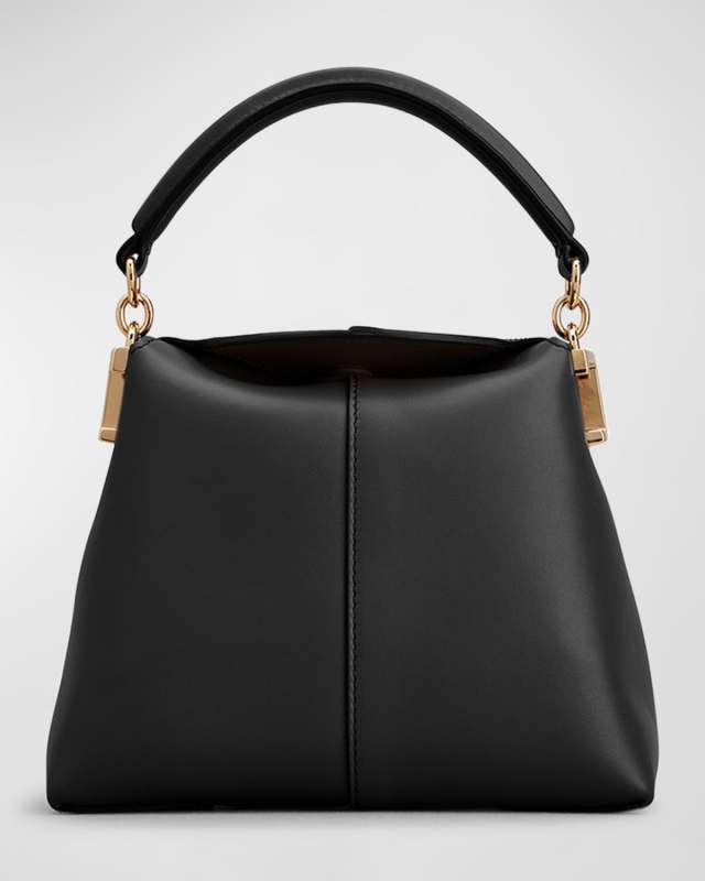 Micro Leather Top-Handle Bag