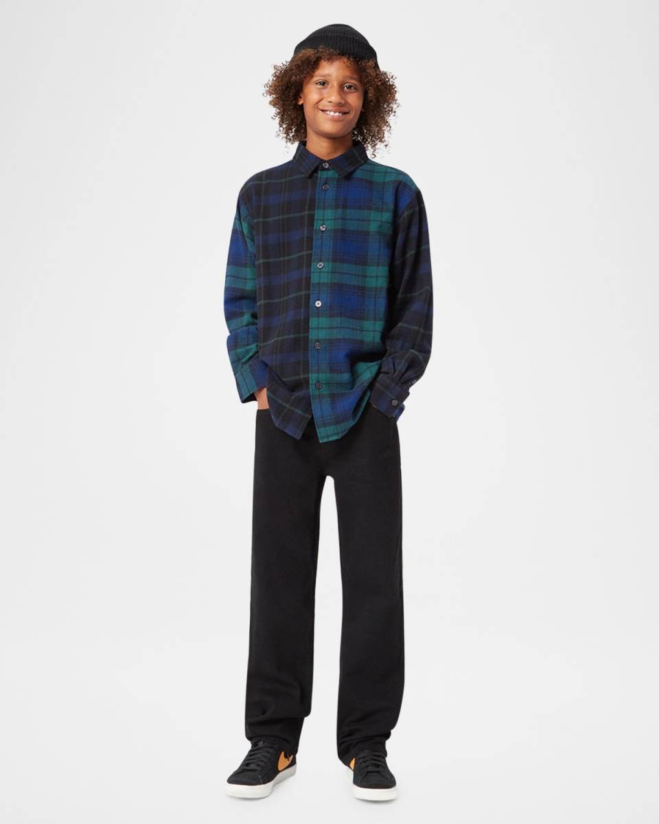 Boy's Remon Two-Toned Button Up Shirt, Size 7-12