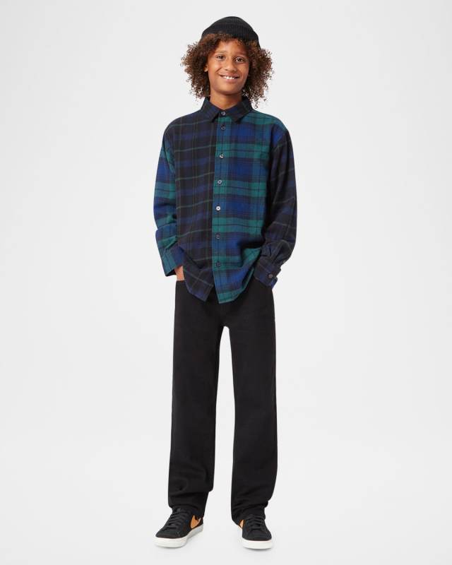 Boy's Remon Two-Toned Button Up Shirt, Size 7-12