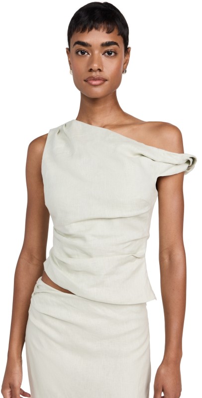 SIR. Iris Twist Top Light Sage