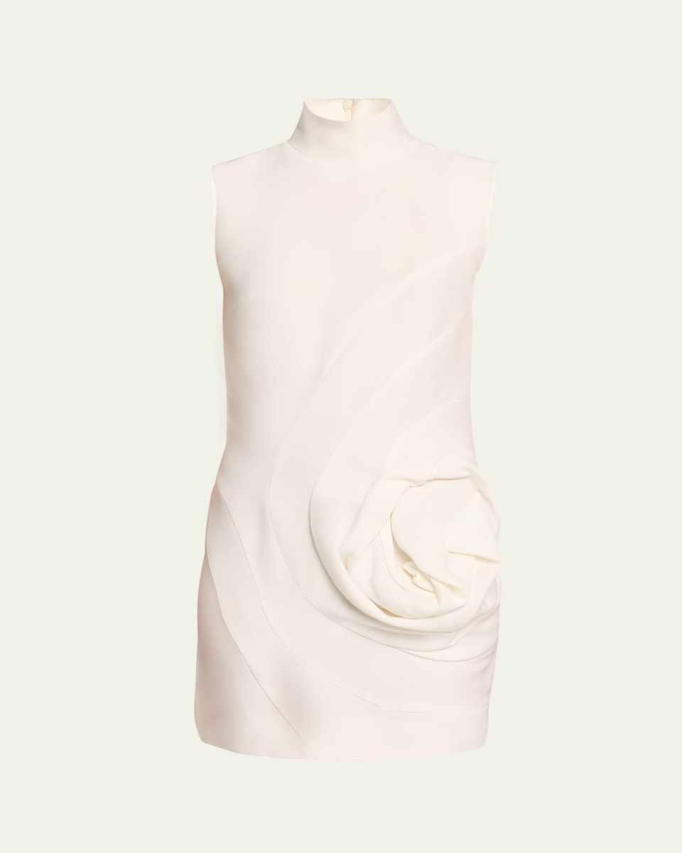 Camille Mini Dress with Rose Detail