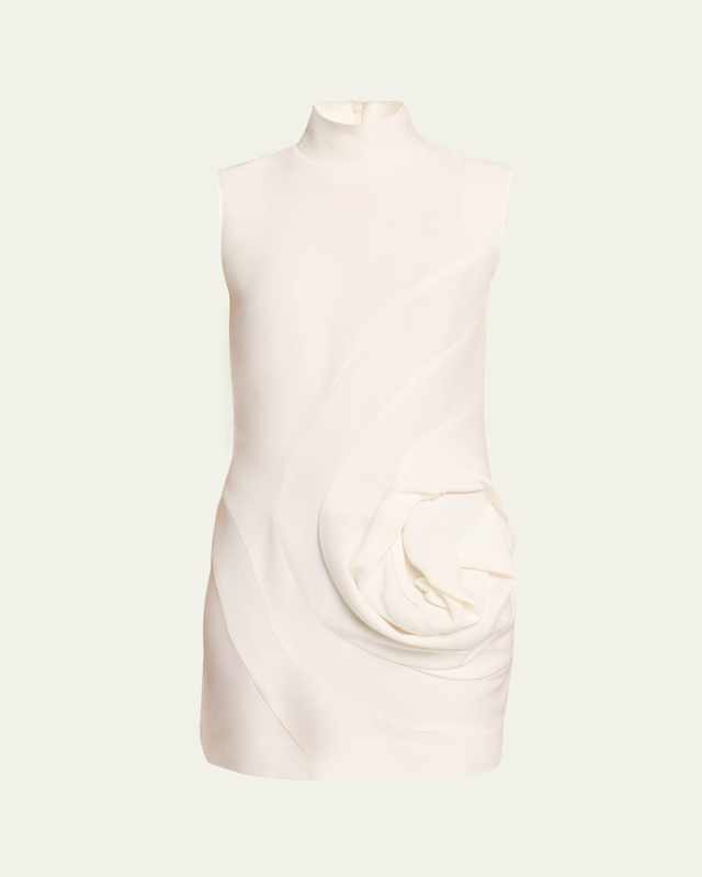 Camille Mini Dress with Rose Detail