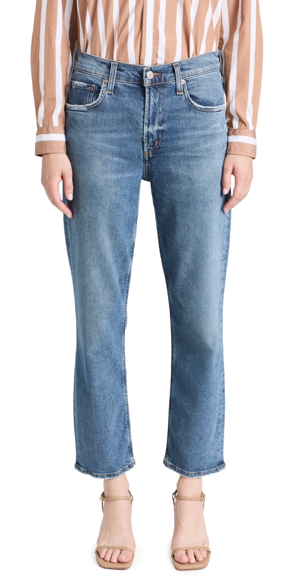 AGOLDE Kye Mid Rise Straight Crop Jeans Notion