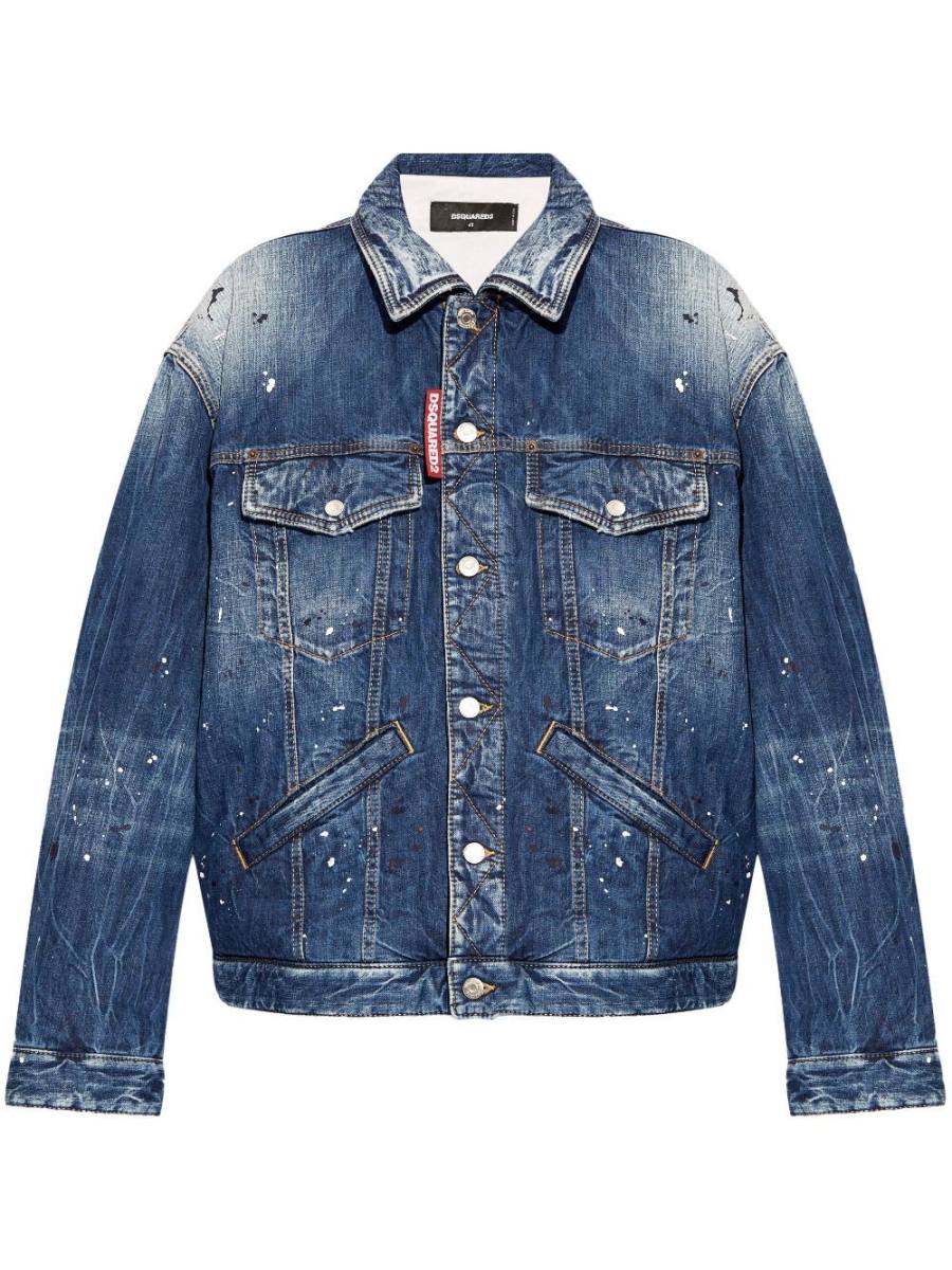 distressed denim jacket
