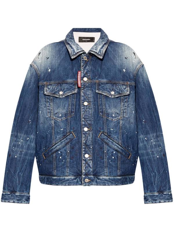 distressed denim jacket