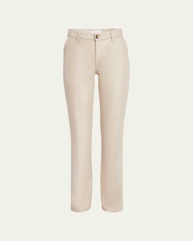 Thayer Luxury Cotton Straight-Leg Pants