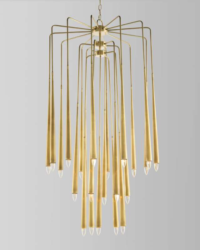 Hans 23-Light Brass Chandelier