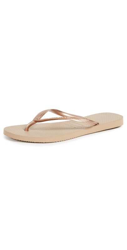 Havaianas Slim Flip Flops Rose Gold